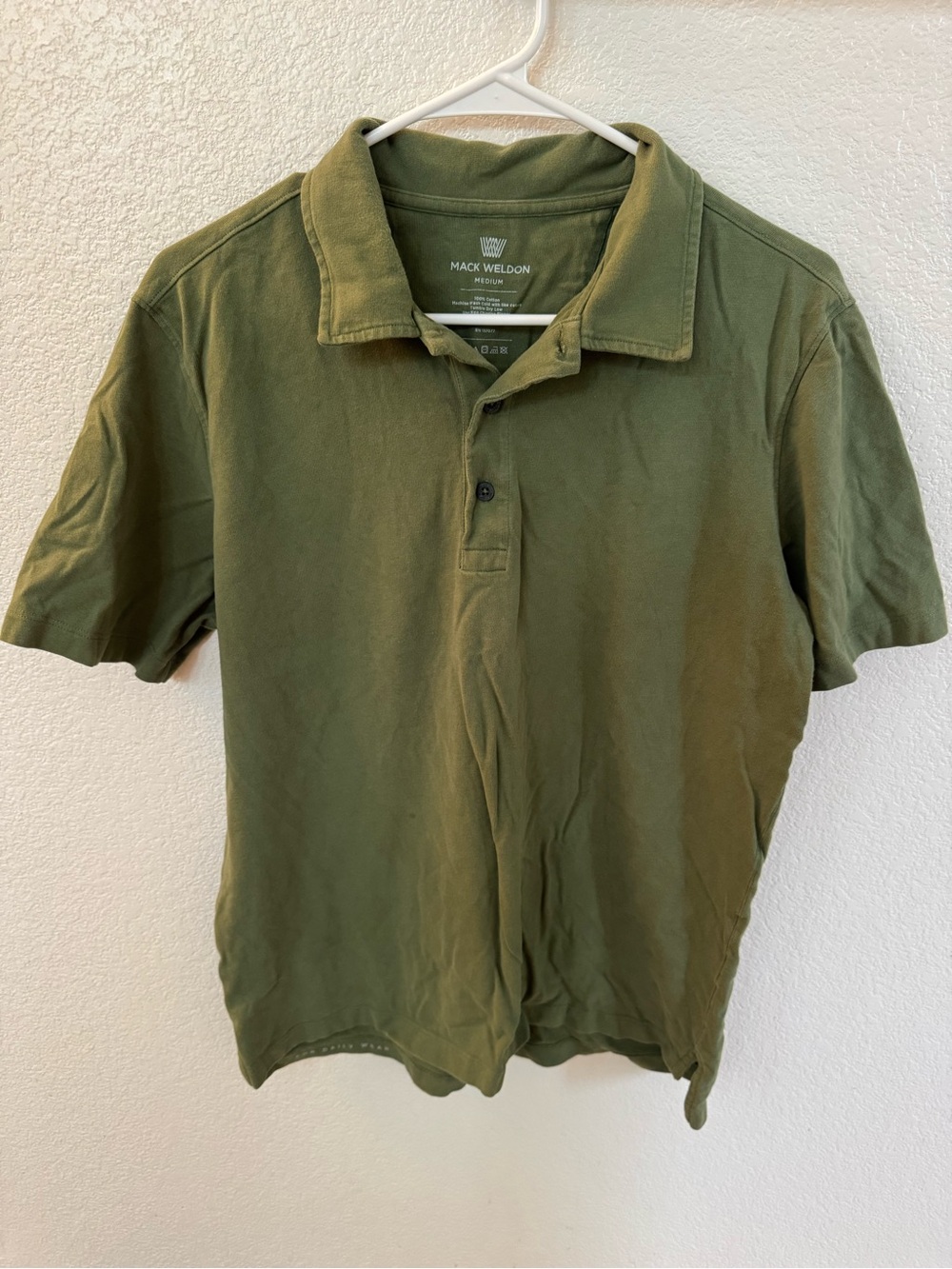 Mack Weldon Men’s Olive Polo Shirt